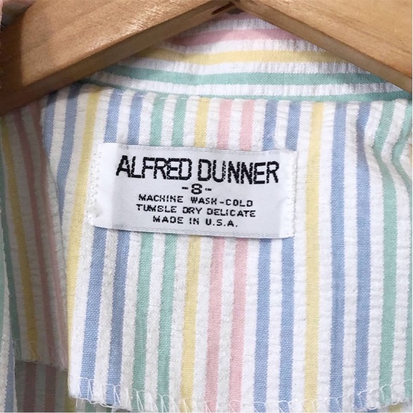 Vintage Rainbow Seersucker Blazer - Picture 6 of 9